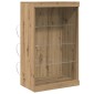 vidaXL Πλευρικό Τραπέζι LED Artisan Oak 60,5 x 37 x 100 εκ