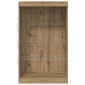 vidaXL Πλευρικό Τραπέζι LED Artisan Oak 60,5 x 37 x 100 εκ