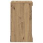 vidaXL Πλευρικό Τραπέζι LED Artisan Oak 41 x 37 x 67 εκ