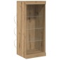vidaXL Πλευρικό Τραπέζι LED Artisan Oak 41 x 37 x 100 εκ