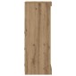 vidaXL Πλευρικό Τραπέζι LED Artisan Oak 41 x 37 x 100 εκ