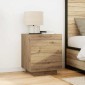 vidaXL Κομοδίνο 2 τεμ. Artisan Oak 45 x 40 x 55 εκ Επεξεργασμένο Ξύλο