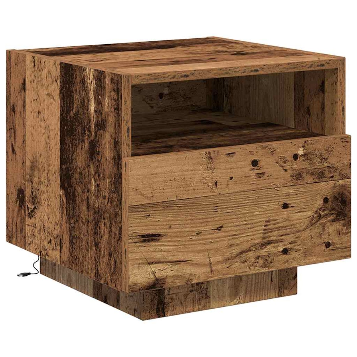 vidaXL Κομοδίνο 2 τμχ. Παλιό ξύλο 40 x 39 x 37 εκ Επεξεργασμένο Ξύλο
