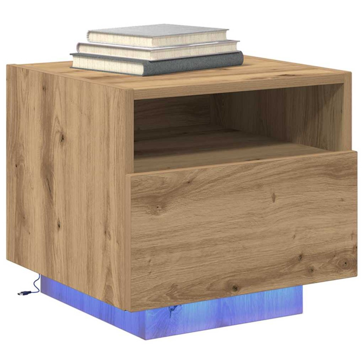 vidaXL Κομοδίνο 2 τμχ. Artisan Oak 40 x 39 x 37 εκ Επεξεργασμένο Ξύλο