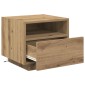 vidaXL Κομοδίνο 2 τμχ. Artisan Oak 40 x 39 x 37 εκ Επεξεργασμένο Ξύλο