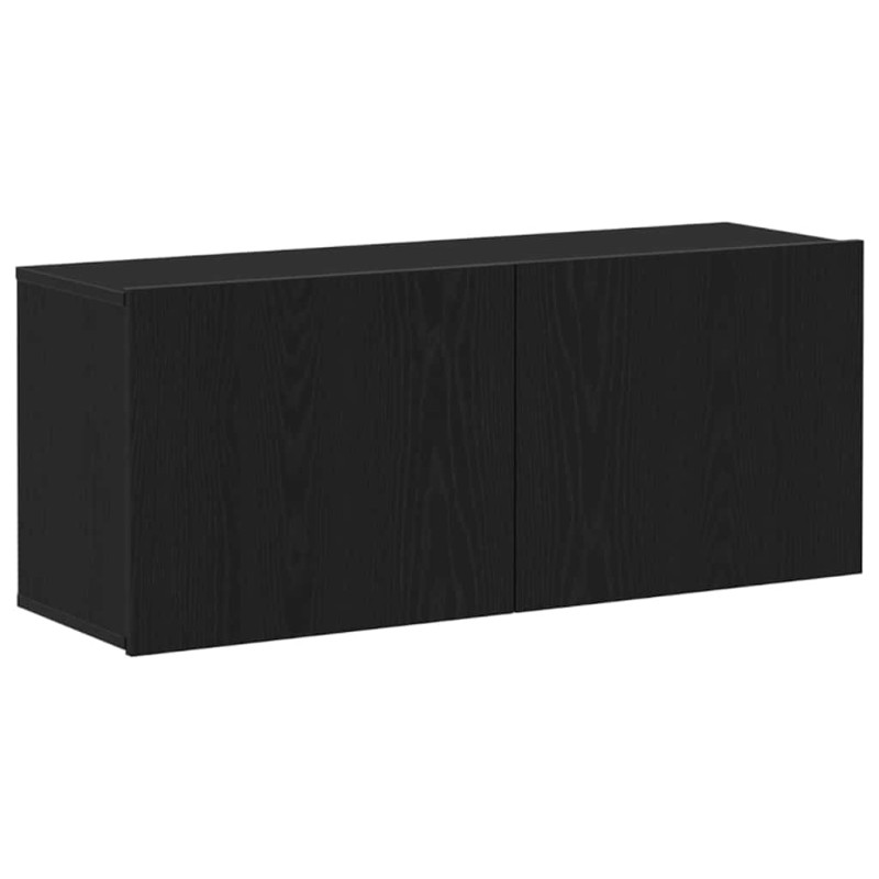 vidaXL Σετ επίπλου τηλεόρασης 100 x 30 x 41 εκ. Μαύρη Οξυά