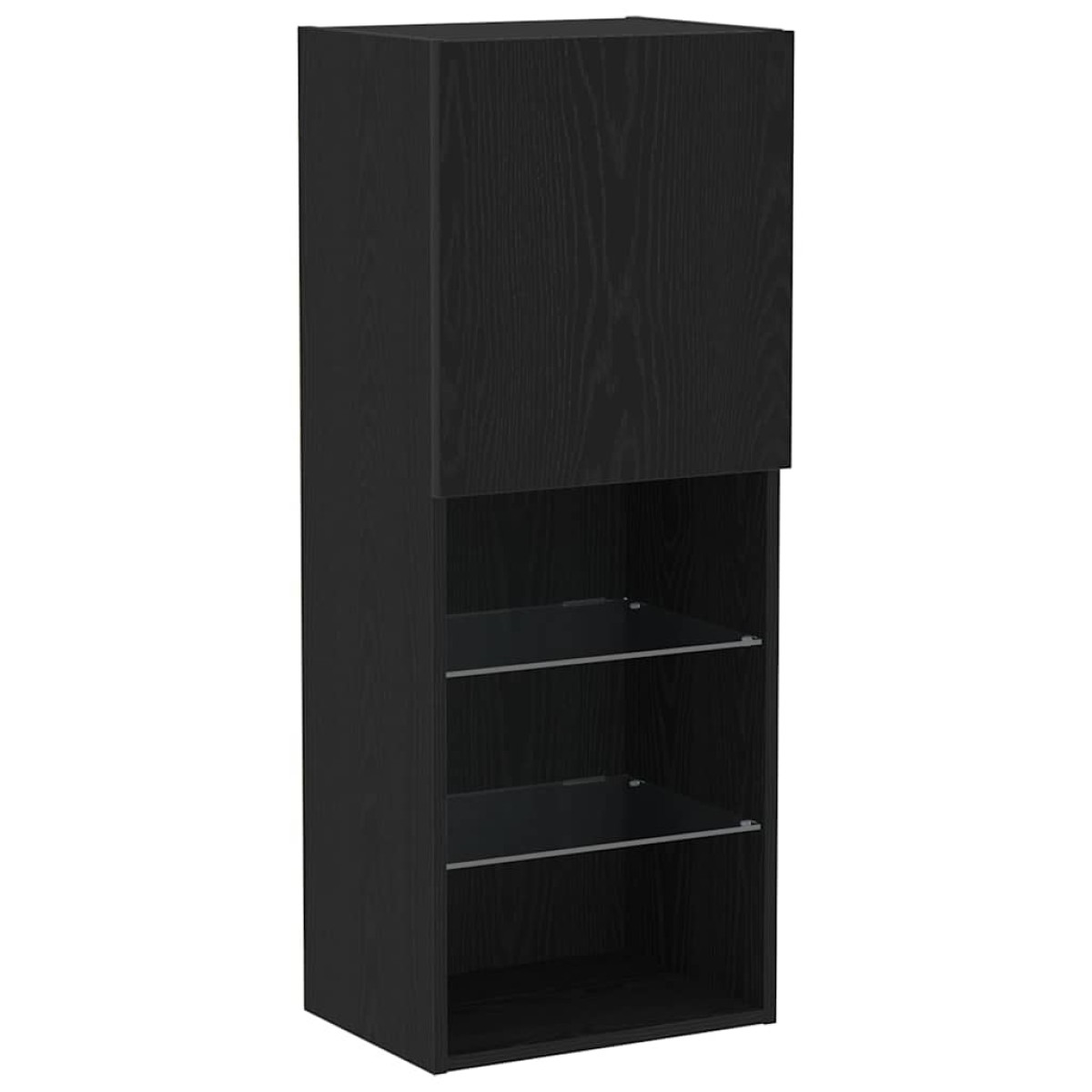 vidaXL Σετ επίπλου τηλεόρασης 40,5 x 30 x 102 εκ. Μαύρη Οξυά