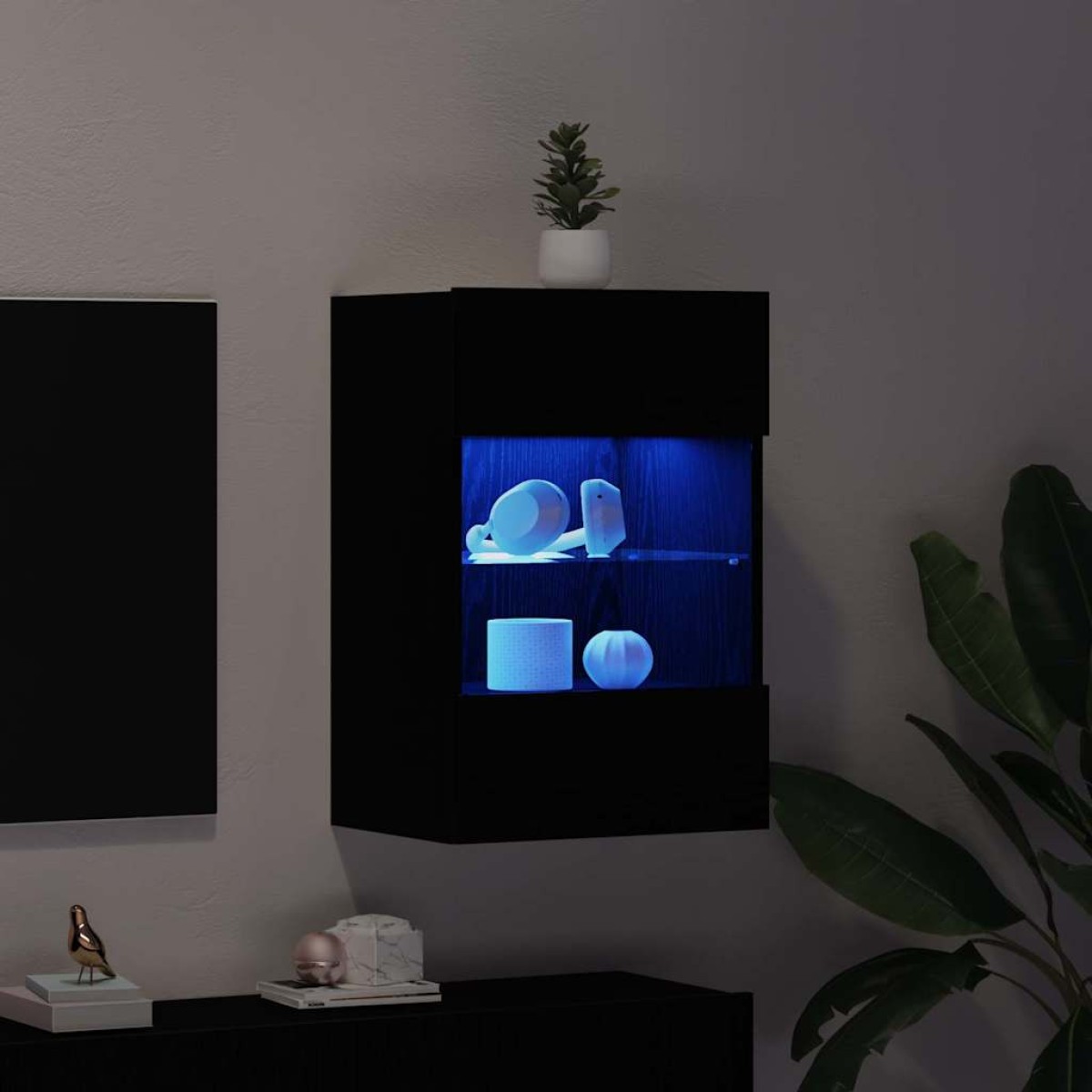 vidaXL Σετ επίπλου τηλεόρασης 40 x 30 x 60,5 cm Μαύρο