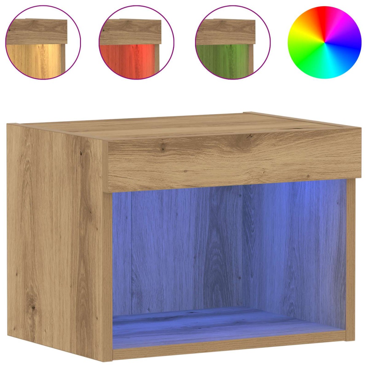 vidaXL Σετ επίπλου τηλεόρασης 40 x 30 x 30 εκ Artisan Oak