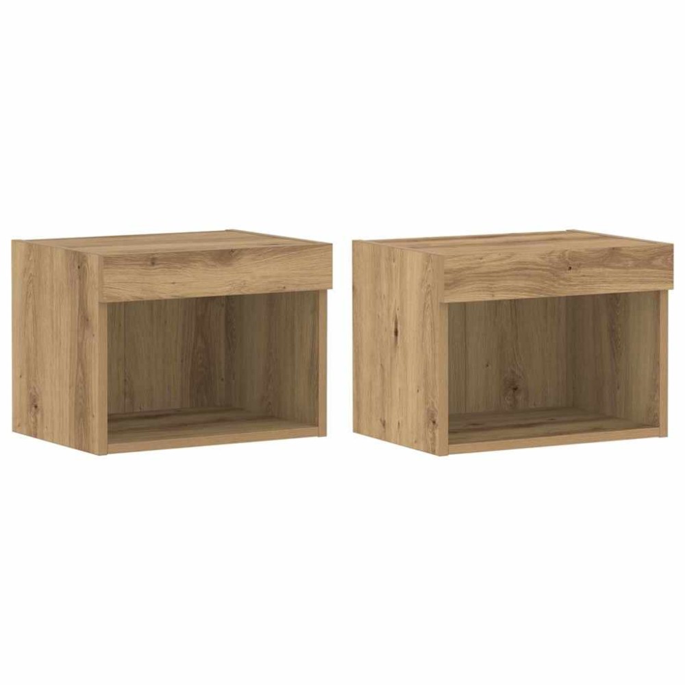 vidaXL Σετ επίπλου τηλεόρασης 2 τμχ. Artisan Oak Επεξεργασμένο Ξύλο