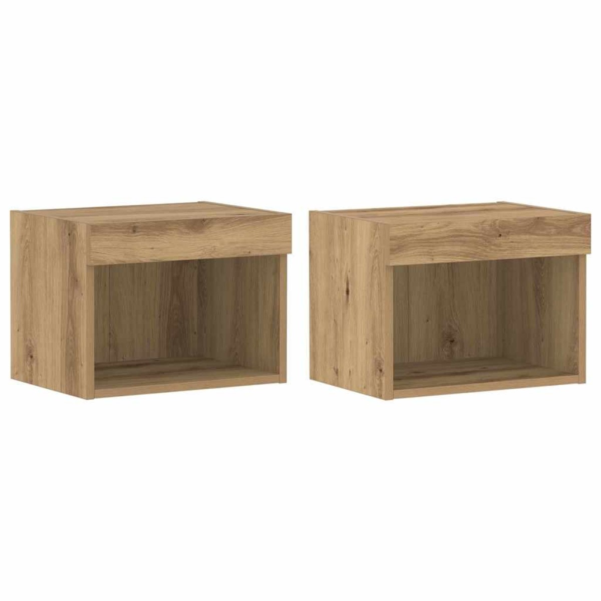 vidaXL Σετ επίπλου τηλεόρασης 2 τμχ. Artisan Oak Επεξεργασμένο Ξύλο