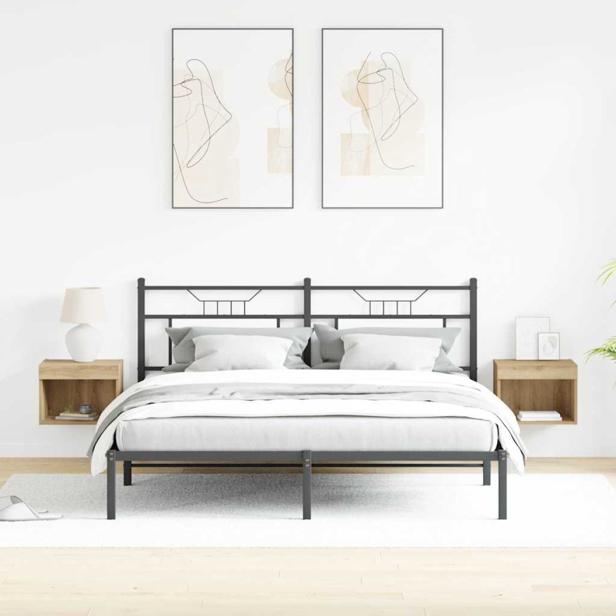 vidaXL Σετ επίπλου τηλεόρασης 2 τμχ. Artisan Oak Επεξεργασμένο Ξύλο