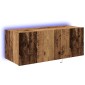 vidaXL Ντουλάπι Τηλεόρασης Τοίχου 80 x 35 x 31 cm Παλιό ξύλο