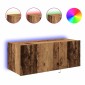 vidaXL Ντουλάπι Τηλεόρασης Τοίχου 80 x 35 x 31 cm Παλιό ξύλο