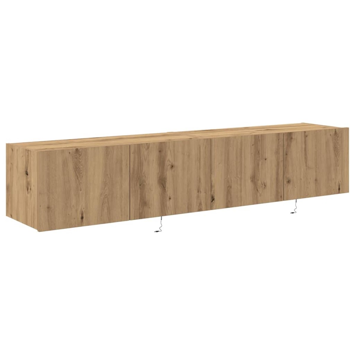 vidaXL Ντουλάπι Τηλεόρασης Τοίχου 2 τμχ. Artisan Oak