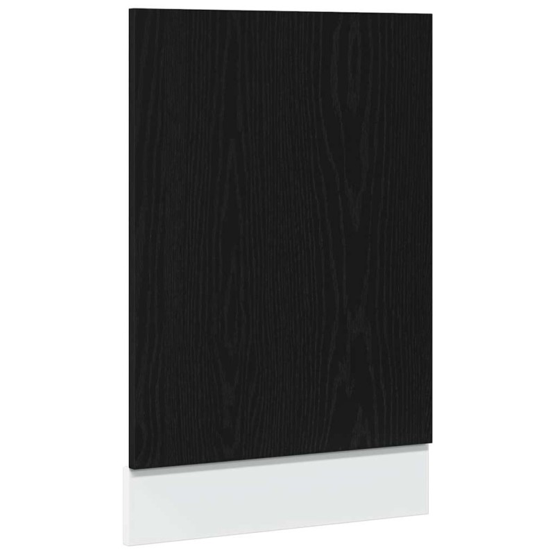 vidaXL Πλαίσιο Πλυντηρίου Πιάτων Lyon Μαύρο Δρυς 45x1,5x67 εκ. από Τεχνητό Ξύλο