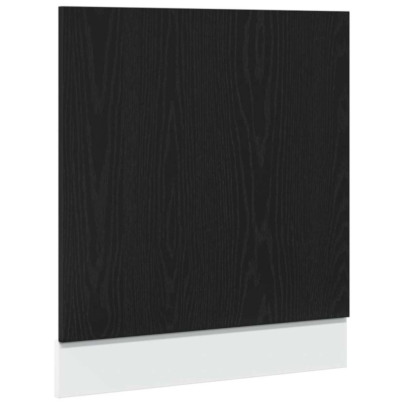 vidaXL Πλαίσιο Πλυντηρίου Πιάτων Lyon Μαύρο Δρυς 60x1,5x67 εκ. από Τεχνητό Ξύλο