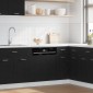 vidaXL Πλαίσιο Πλυντηρίου Πιάτων Lyon Μαύρο Δρυς 60x1,5x67 εκ. από Τεχνητό Ξύλο