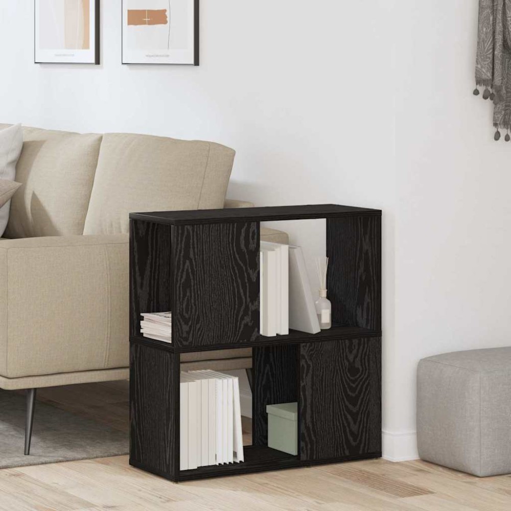 vidaXL Σετ επίπλου τηλεόρασης 60 x 24 x 63 cm Μαύρο Επεξεργασμένο Ξύλο