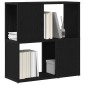 vidaXL Σετ επίπλου τηλεόρασης 60 x 24 x 63 cm Μαύρο Επεξεργασμένο Ξύλο