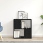 vidaXL Σετ επίπλου τηλεόρασης 60 x 24 x 63 cm Μαύρο Επεξεργασμένο Ξύλο