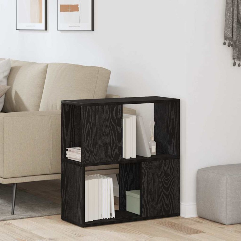 vidaXL Σετ επίπλου τηλεόρασης 60 x 24 x 63 cm Μαύρο Επεξεργασμένο Ξύλο