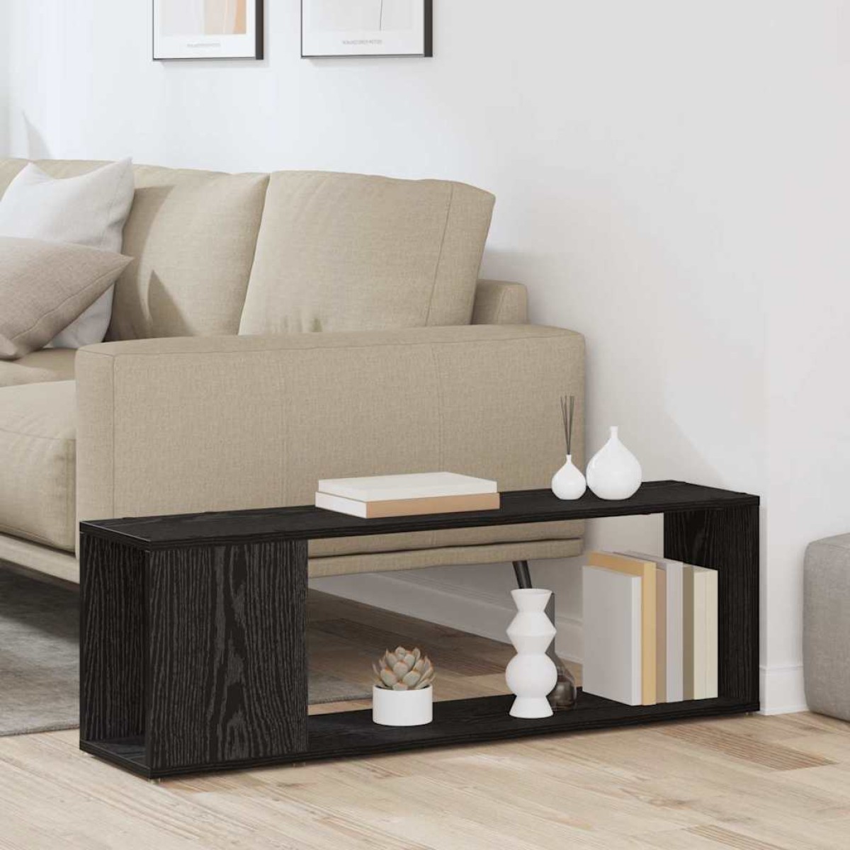 vidaXL Σετ επίπλου τηλεόρασης 100 x 24 x 63 cm Μαύρο