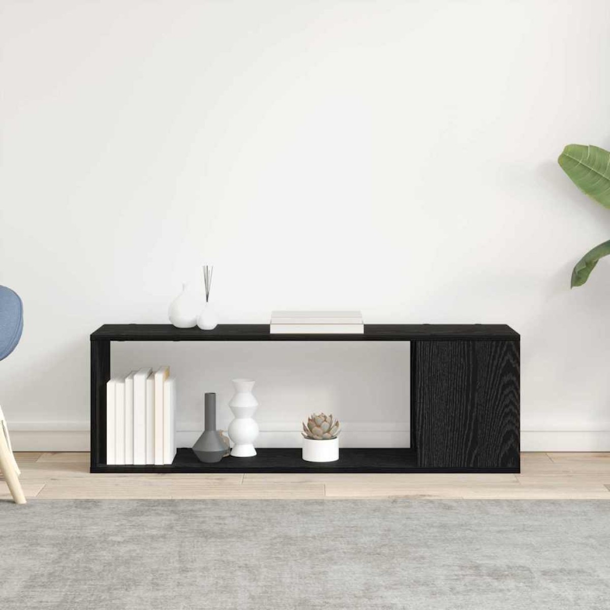 vidaXL Σετ επίπλου τηλεόρασης 100 x 24 x 63 cm Μαύρο