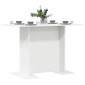 vidaXL Τραπεζαρία 110 x 60 x 75 cm Επεξεργασμένο Ξύλο Λευκό Ορθογώνιος