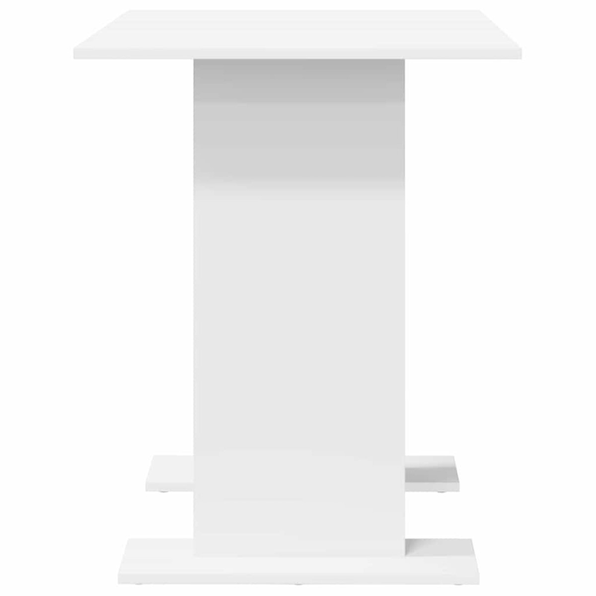 vidaXL Τραπεζαρία 110 x 60 x 75 cm Επεξεργασμένο Ξύλο Λευκό Ορθογώνιος