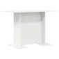 vidaXL Τραπεζαρία 110 x 60 x 75 cm Επεξεργασμένο Ξύλο Λευκό Ορθογώνιος