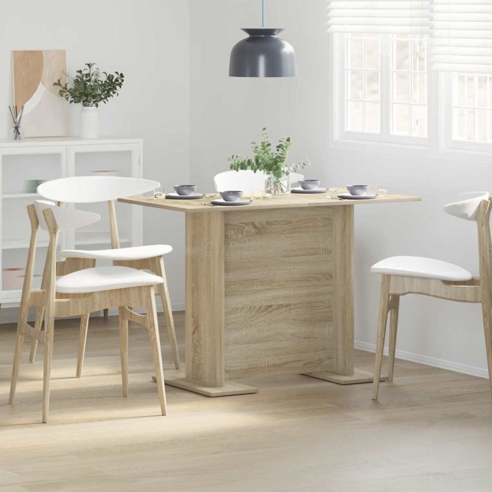 vidaXL Τραπεζαρία 110 x 60 x 75 cm Επεξεργασμένο Ξύλο Δρύς Sonoma