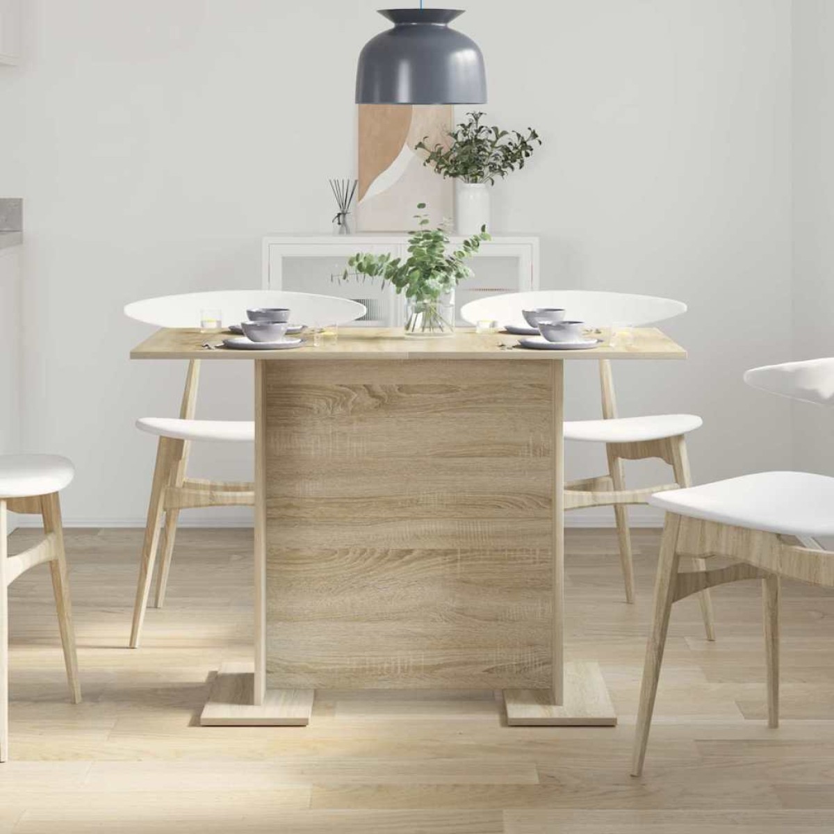 vidaXL Τραπεζαρία 110 x 60 x 75 cm Επεξεργασμένο Ξύλο Δρύς Sonoma
