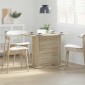 vidaXL Τραπεζαρία 110 x 60 x 75 cm Επεξεργασμένο Ξύλο Δρύς Sonoma