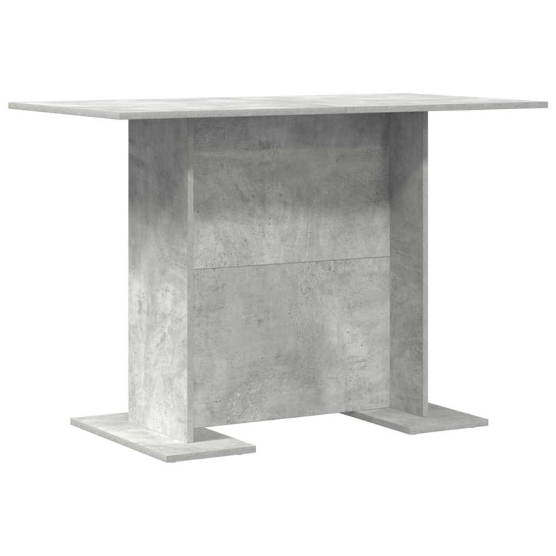 vidaXL Τραπεζαρία 110 x 60 x 75 cm Επεξεργασμένο Ξύλο Σκυρόδεμα Γκρι