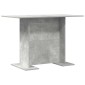 vidaXL Τραπεζαρία 110 x 60 x 75 cm Επεξεργασμένο Ξύλο Σκυρόδεμα Γκρι