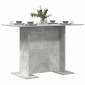 vidaXL Τραπεζαρία 110 x 60 x 75 cm Επεξεργασμένο Ξύλο Σκυρόδεμα Γκρι