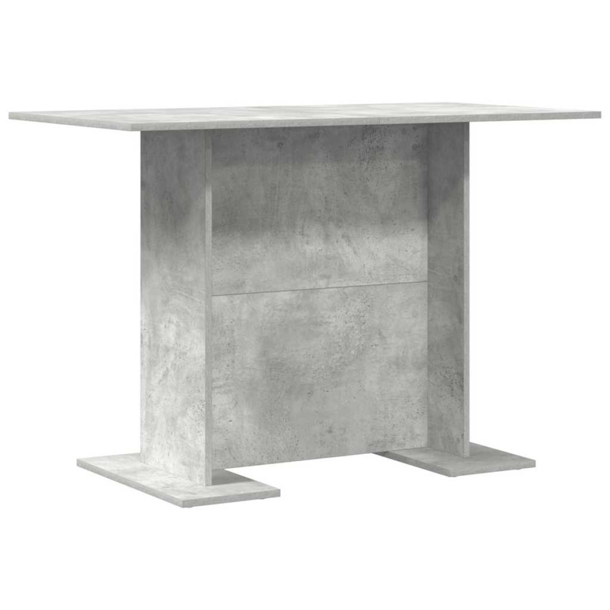 vidaXL Τραπεζαρία 110 x 60 x 75 cm Επεξεργασμένο Ξύλο Σκυρόδεμα Γκρι