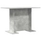 vidaXL Τραπεζαρία 110 x 60 x 75 cm Επεξεργασμένο Ξύλο Σκυρόδεμα Γκρι