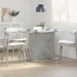 vidaXL Τραπεζαρία 110 x 60 x 75 cm Επεξεργασμένο Ξύλο Σκυρόδεμα Γκρι