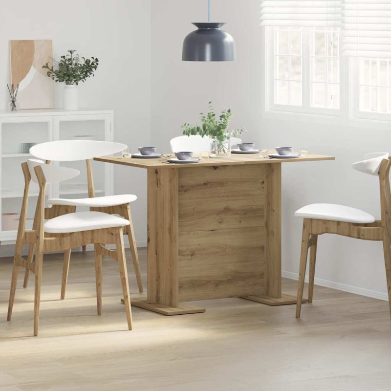 vidaXL Τραπεζαρία 110 x 60 x 75 cm Επεξεργασμένο Ξύλο Artisan Oak