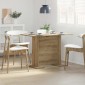 vidaXL Τραπεζαρία 110 x 60 x 75 cm Επεξεργασμένο Ξύλο Artisan Oak