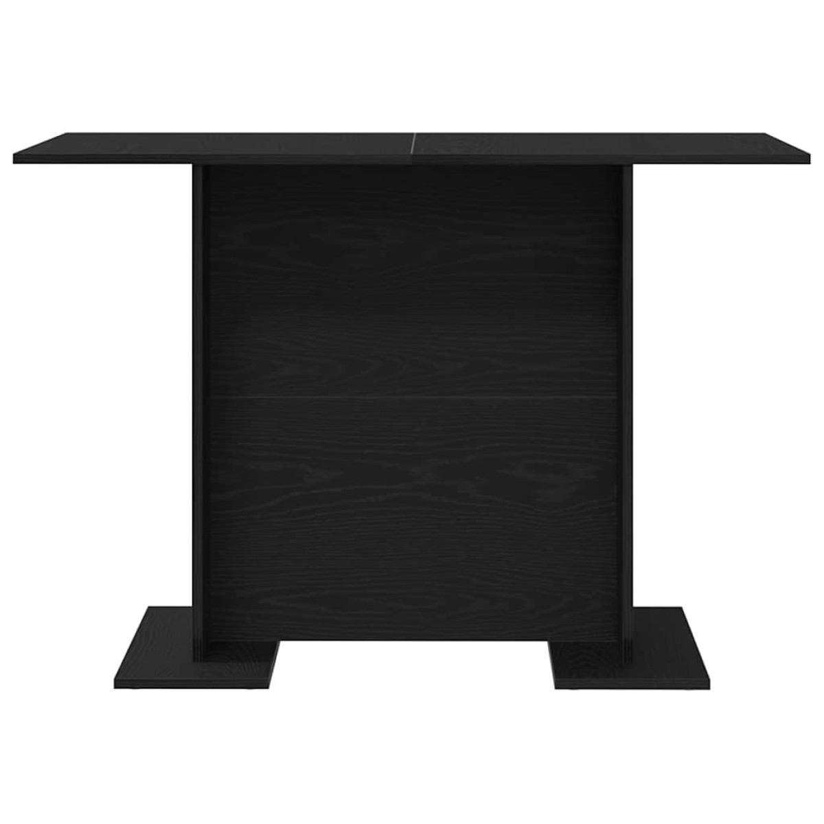 vidaXL Τραπεζαρία 110 x 60 x 75 cm Επεξεργασμένο Ξύλο Μαύρη Οξυά