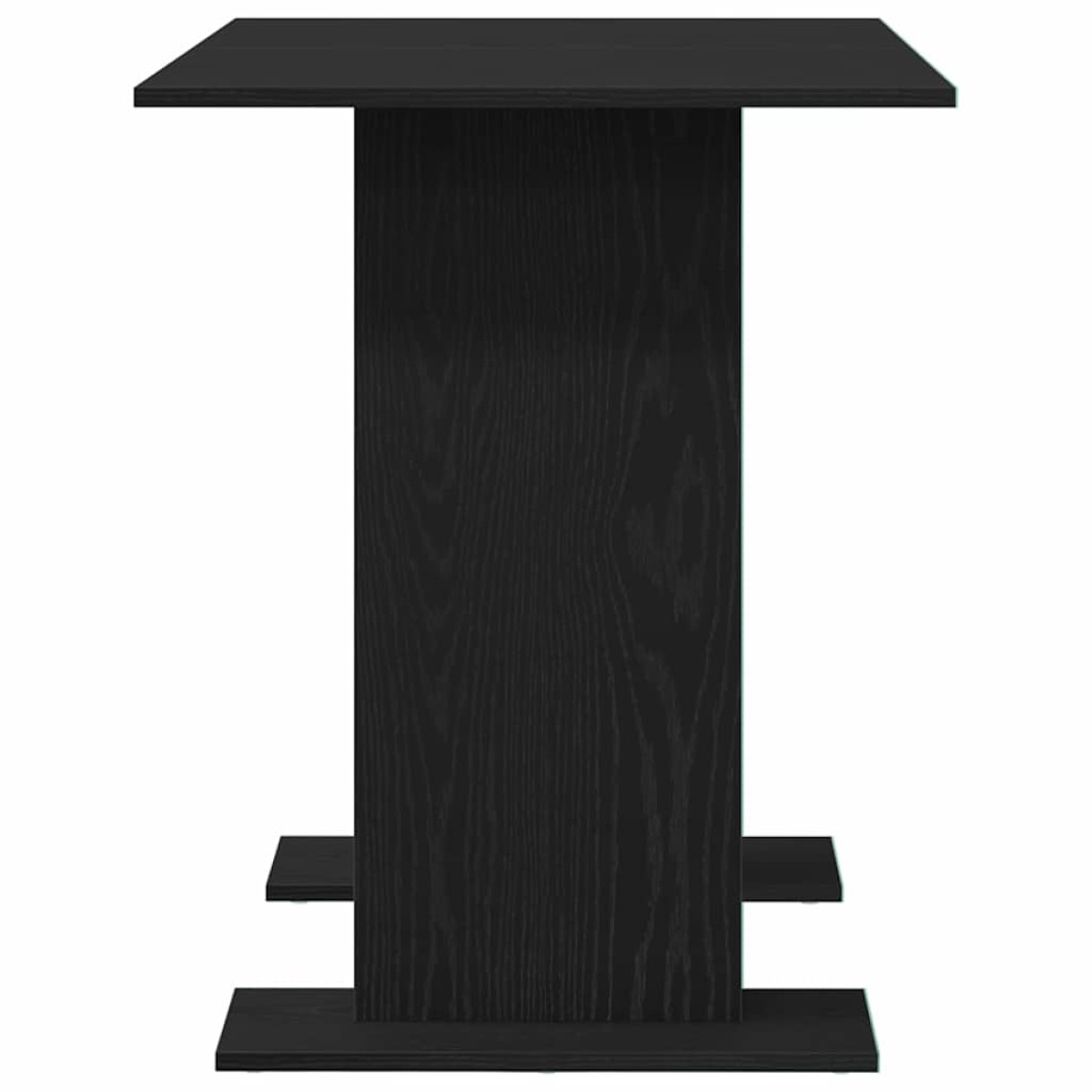 vidaXL Τραπεζαρία 110 x 60 x 75 cm Επεξεργασμένο Ξύλο Μαύρη Οξυά