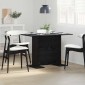 vidaXL Τραπεζαρία 110 x 60 x 75 cm Επεξεργασμένο Ξύλο Μαύρη Οξυά
