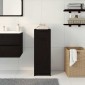 vidaXL Ντουλάπι Μπάνιου Μαύρη δρυς 32 x 34 x 90 εκ Επεξεργασμένο ξύλο