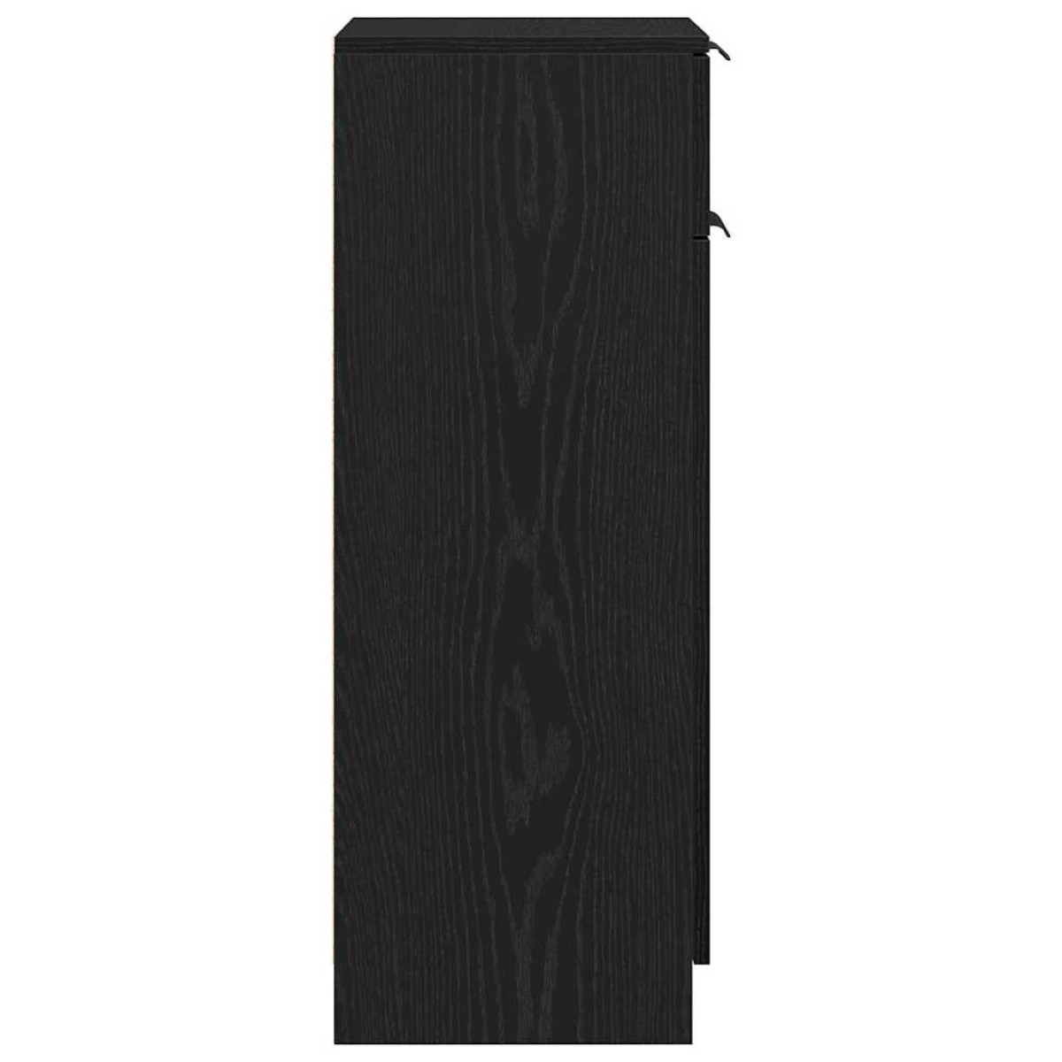 vidaXL Ντουλάπι Μπάνιου Μαύρη δρυς 32 x 34 x 90 εκ Επεξεργασμένο ξύλο
