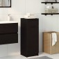 vidaXL Ντουλάπι Μπάνιου Μαύρη δρυς 32 x 34 x 90 εκ Επεξεργασμένο ξύλο