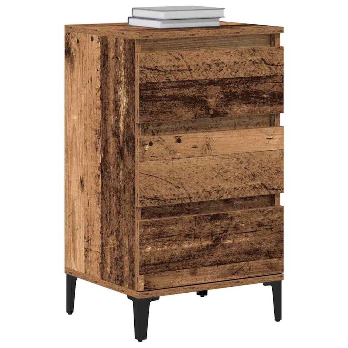 vidaXL Κομοδίνο Παλιό ξύλο 45 x 35 x 44 εκ. Επεξεργασμένο Ξύλο
