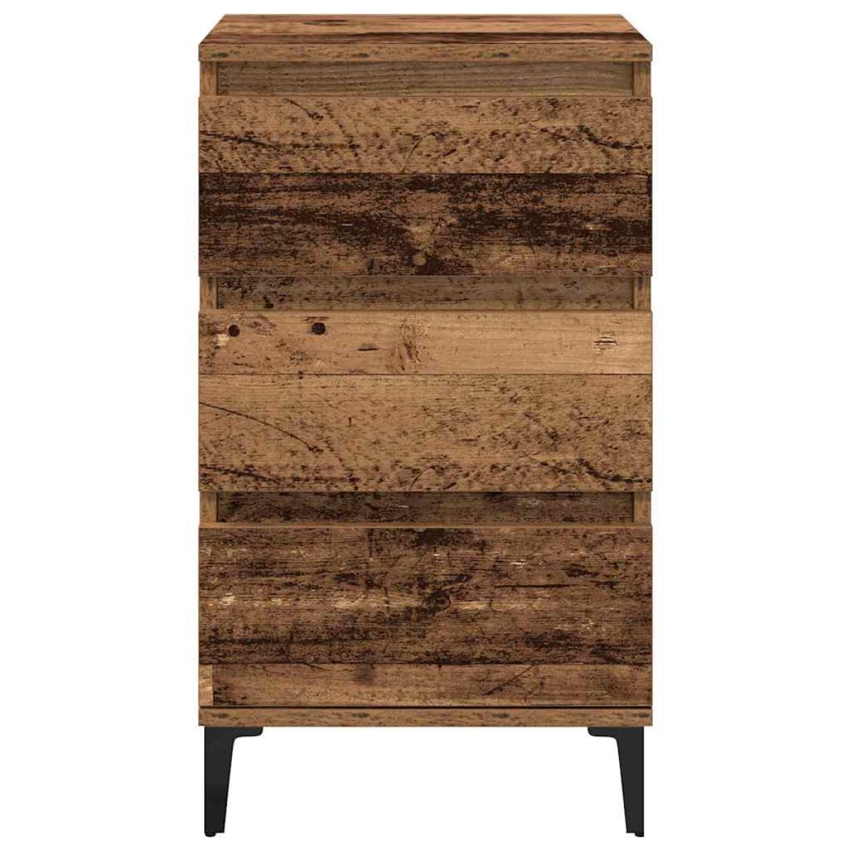 vidaXL Κομοδίνο Παλιό ξύλο 45 x 35 x 44 εκ. Επεξεργασμένο Ξύλο